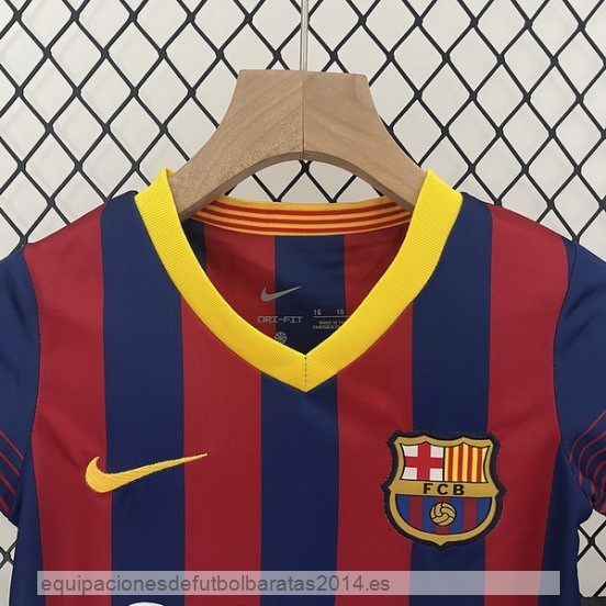 Nuevo 1ª Conjunto De Niños Barcelona Retro 2013 2014 Rojo Azul Baratas